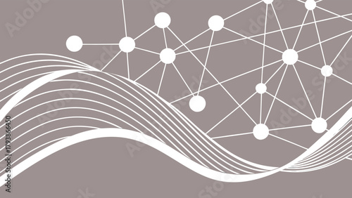 Futuristic Network Connections Abstract Technology Digital Design with vector illustration