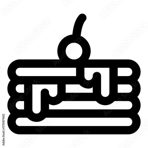 pancake outline icon