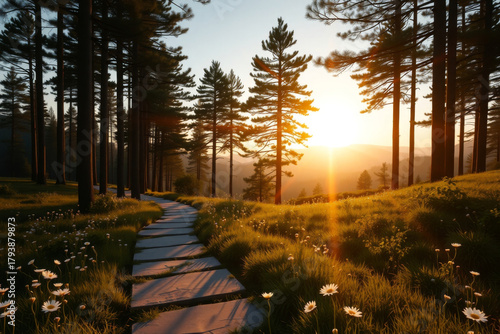 Fototapeta Naklejka Na Ścianę i Meble -  sunrise in the forest
