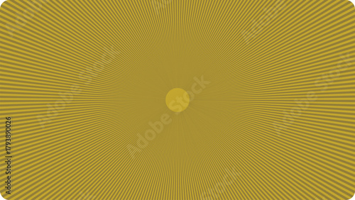 Abstract golden yellow fractal pattern with radial symmetry and geometric detail