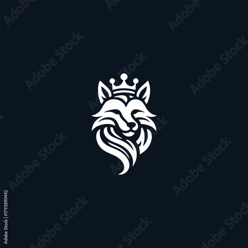 Head lion logo vector icon illustration