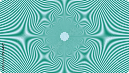 Hypnotic teal fractal pattern with radial symmetry and central light burst