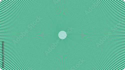 Hypnotic teal and white fractal pattern with radial symmetry