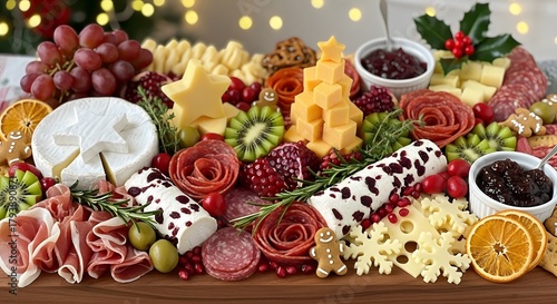 christmas composition with christmas decorations