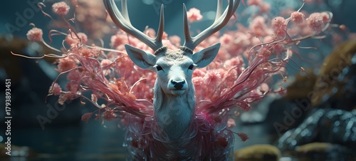 Fototapeta Naklejka Na Ścianę i Meble -  A Beach , a small creature made of glass that is sitting in the palm of your hand,generative AI