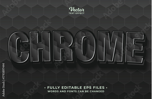 carbon  text effect editable eps cc file