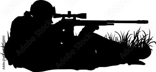 silhouette of a soldier with gun, silhouette, gun, soldier, rifle, military, weapon, war, black, person, people, illustration, vector, army, armed, shoot, shooter, music, shooting, aiming