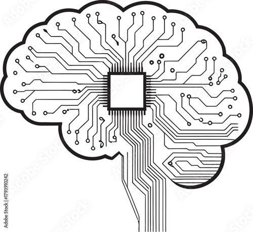 Digital brain with integrated circuitry and microchip