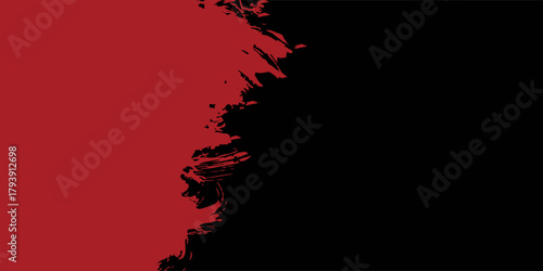 Abstract red paint blotches forming a dramatic and aggressive visual texture, layered over a pitch-black background for a striking look.