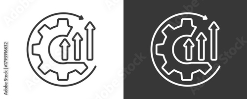 Optimization Icon Set Vector Collection Isolated In Black And White
