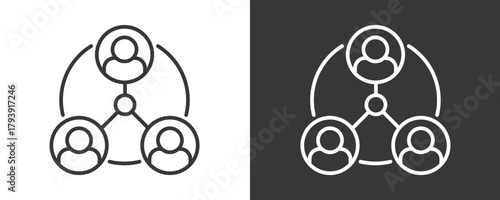 Stakeholder Icon Set Vector Collection Isolated In Black And White