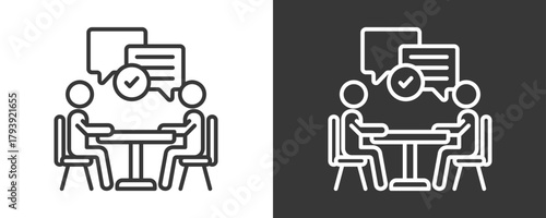 Communication Skills Icon Set Vector Collection Isolated In Black And White