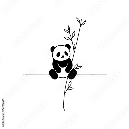 Cuteness overload: a panda sitting on bamboo is the only thing you need to see today, share the love!