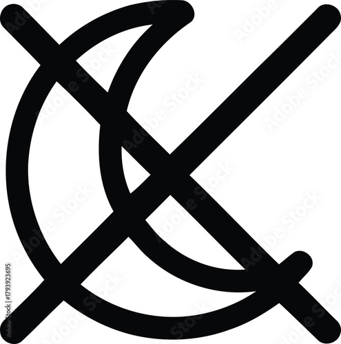 Black symbol indicating no washing or cleaning instructions on white background