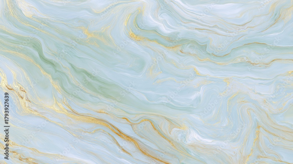 Fototapeta premium Elegant blue and gold marble texture. Artificial intelligence image