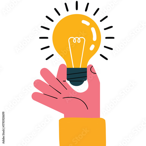 Criminal hand vector lamp concept isolated vector illustration on white background