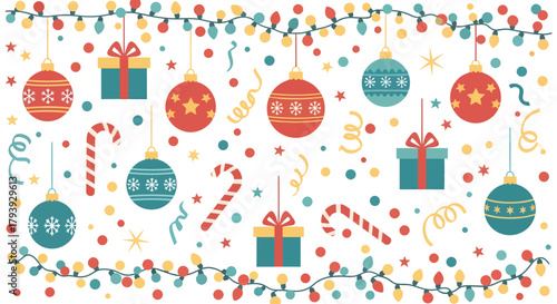 Festive Christmas Ornaments and Decorations Collection.