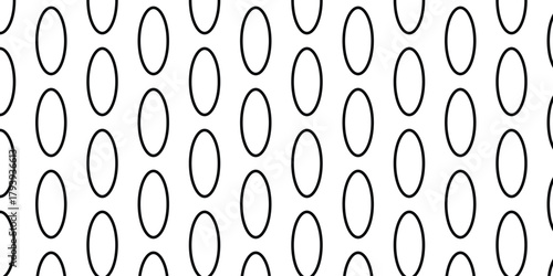simple black outline oval pattern for banner poster background.