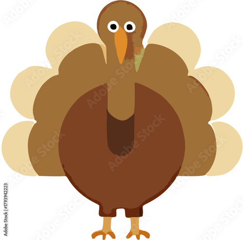 Festive Turkey Illustration for Thanksgiving Celebrate the Autumn Season and Holiday Joy