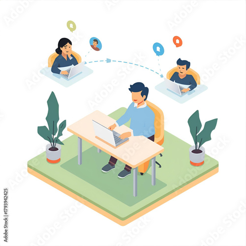 Modern Abstract Vector Illustration Set