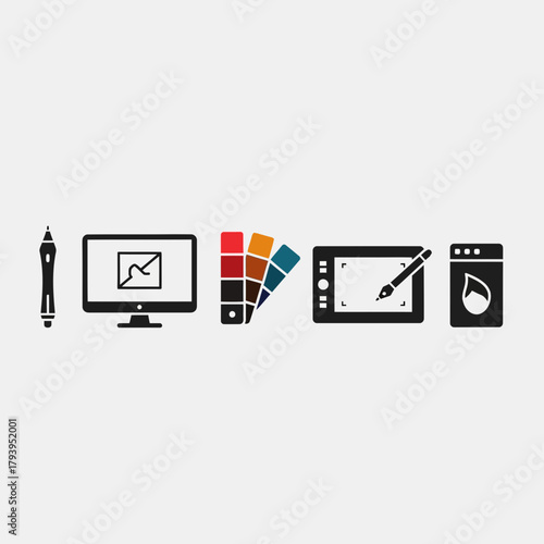 Creative design tools and digital art essentials for modern graphic artists and illustrators crafting stunning visuals.