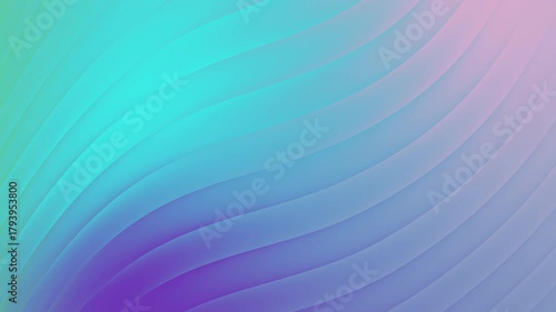 Gradient waves in blue purple pink and green hues ideal for abstract backgrounds, wallpapers, website designs, and digital art projects.