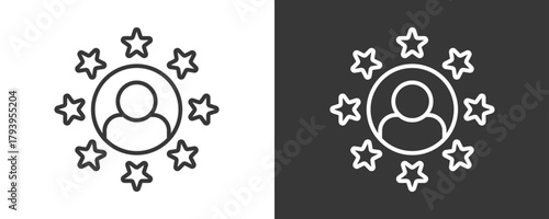 Satisfaction Icon Set Vector Collection Isolated In Black And White
