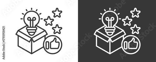 New Product Icon Set Vector Collection Isolated In Black And White
