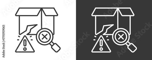 Defect Icon Set Vector Collection Isolated In Black And White