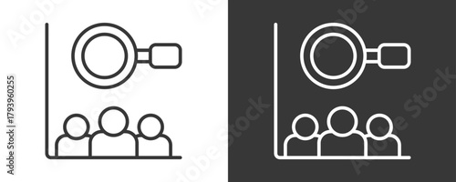 Employee Icon Set Vector Collection Isolated In Black And White