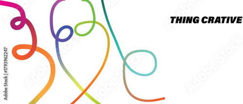 Abstract colorful swirling lines and flowing gradients creating a dynamic backdrop.