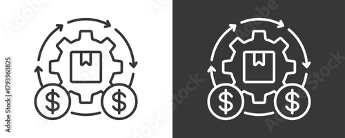 Cost Icon Set Vector Collection Isolated In Black And White
