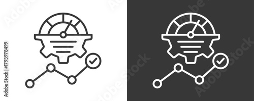 Efficiency Icon Set Vector Collection Isolated In Black And White