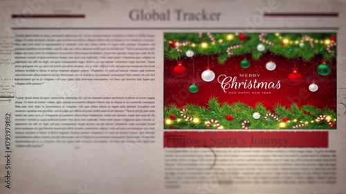 Global Tracker Follows Santa’s Journey Christmas newspaper headlines
