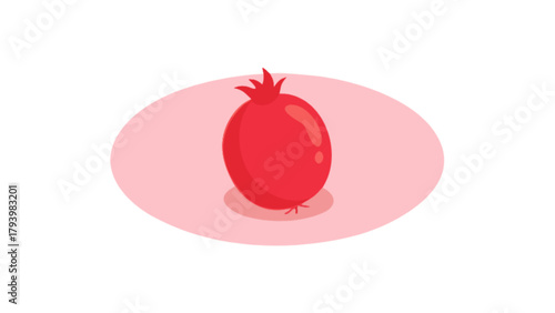 Fresh pomegranate fruit illustration vector design healthy eating antioxidant rich superfood organic diet drawing