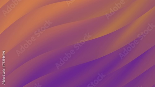 Abstract purple and orange gradient curved lines blend for vibrant designs, backgrounds, digital art, banners, or presentations needing dynamic elements.