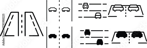 Vector illustration set of musical instrument designs and abstract music background elements