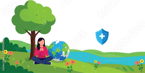 Empowering global health and environmental awareness with nature's embrace and a call for protection