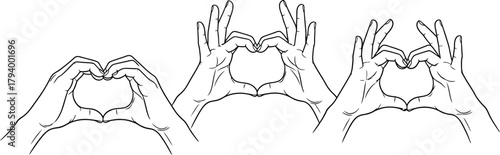 Expressing heartfelt connection and affection through elegant hand gestures forming the universal symbol of love and care.