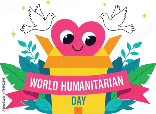 Celebrate World Humanitarian Day with kindness, compassion, and hope spreading like doves across the globe