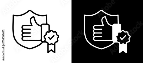 Reliability whiteblack icon