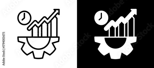 Productivity whiteblack icon
