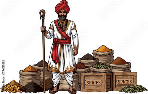 timeless spice sage an experienced merchant shares earths culinary gold, isolated on transparent background