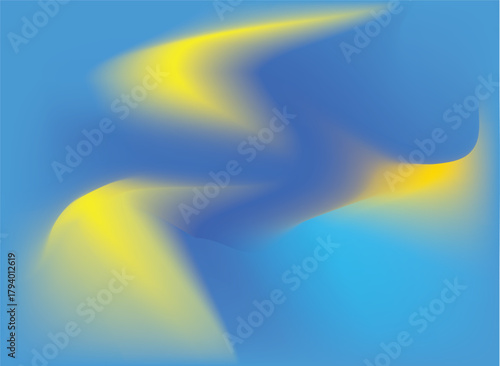 Blue and yellow background abstract