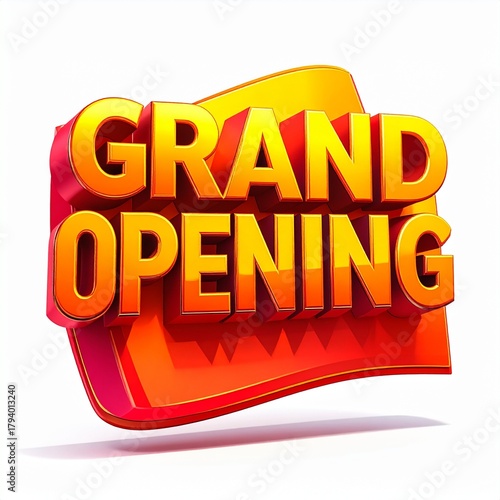 Grand Opening Banner for New Business Launch Event.