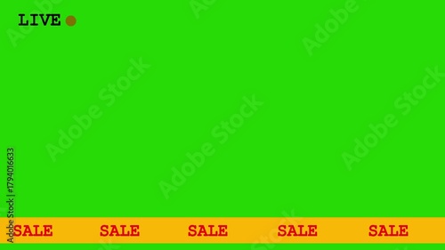 A bold yellow ribbon with the word “SALE” printed on it, perfect for drawing attention to discounts, special offers, and retail promotions.