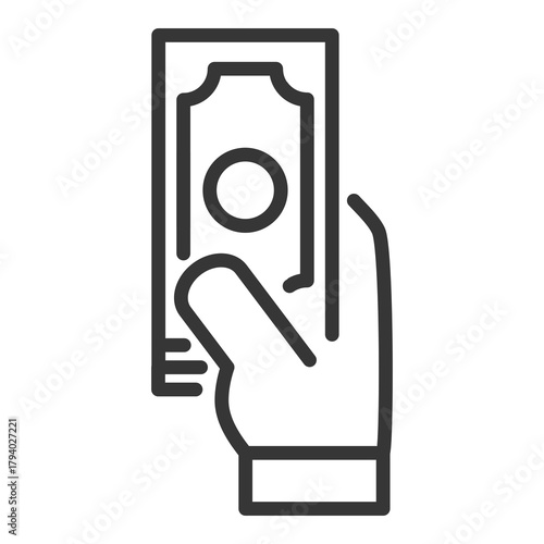 Payment Illustration with Outline Style Variation