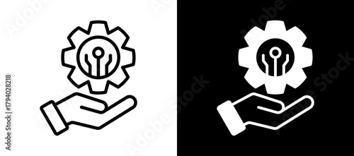 Technology whiteblack icon