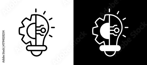 Innovation whiteblack icon