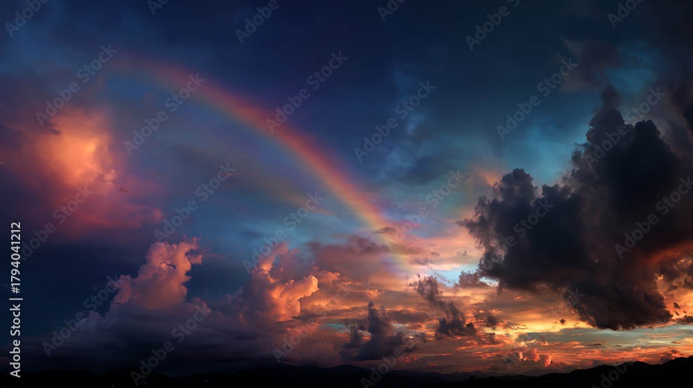 Fototapeta premium rainbow in the sky